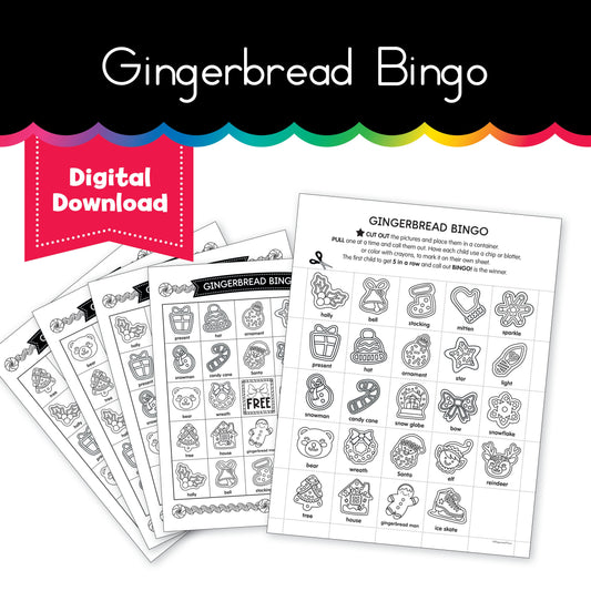 Gingerbread Bingo Cards