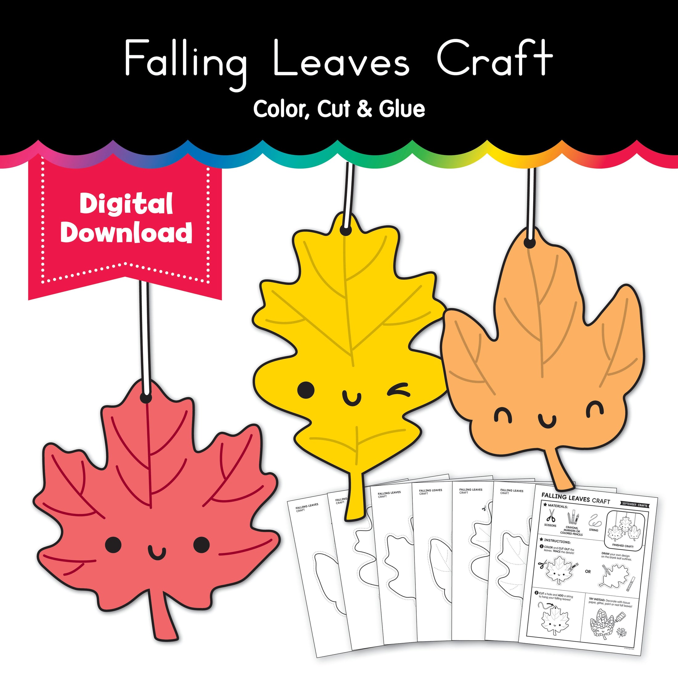 September Falling Leaves Craft