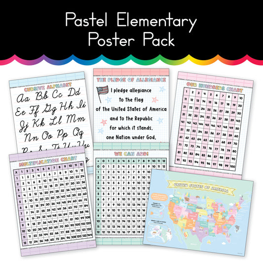 Pastel | Elementary Poster Pack