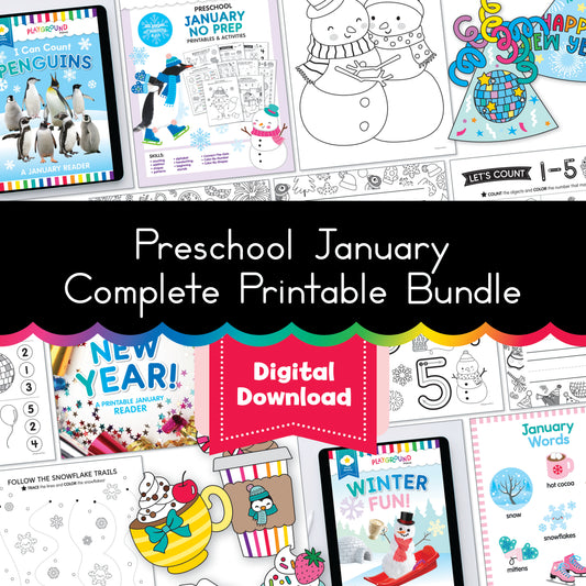 Preschool January Complete Printable Bundle