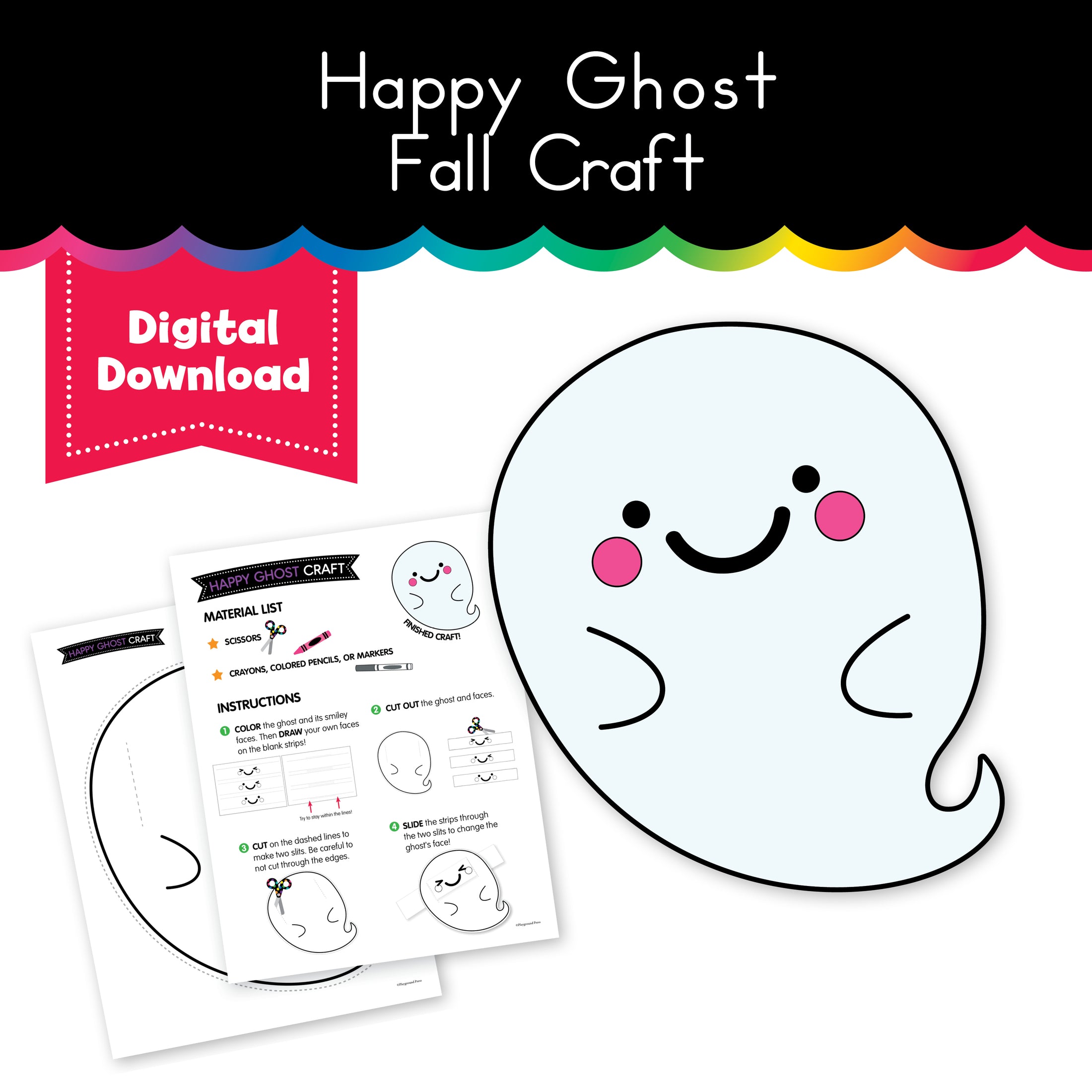 Happy Ghost Fall Craft