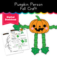 Load image into Gallery viewer, Pumpkin Person Fall Printable Craft
