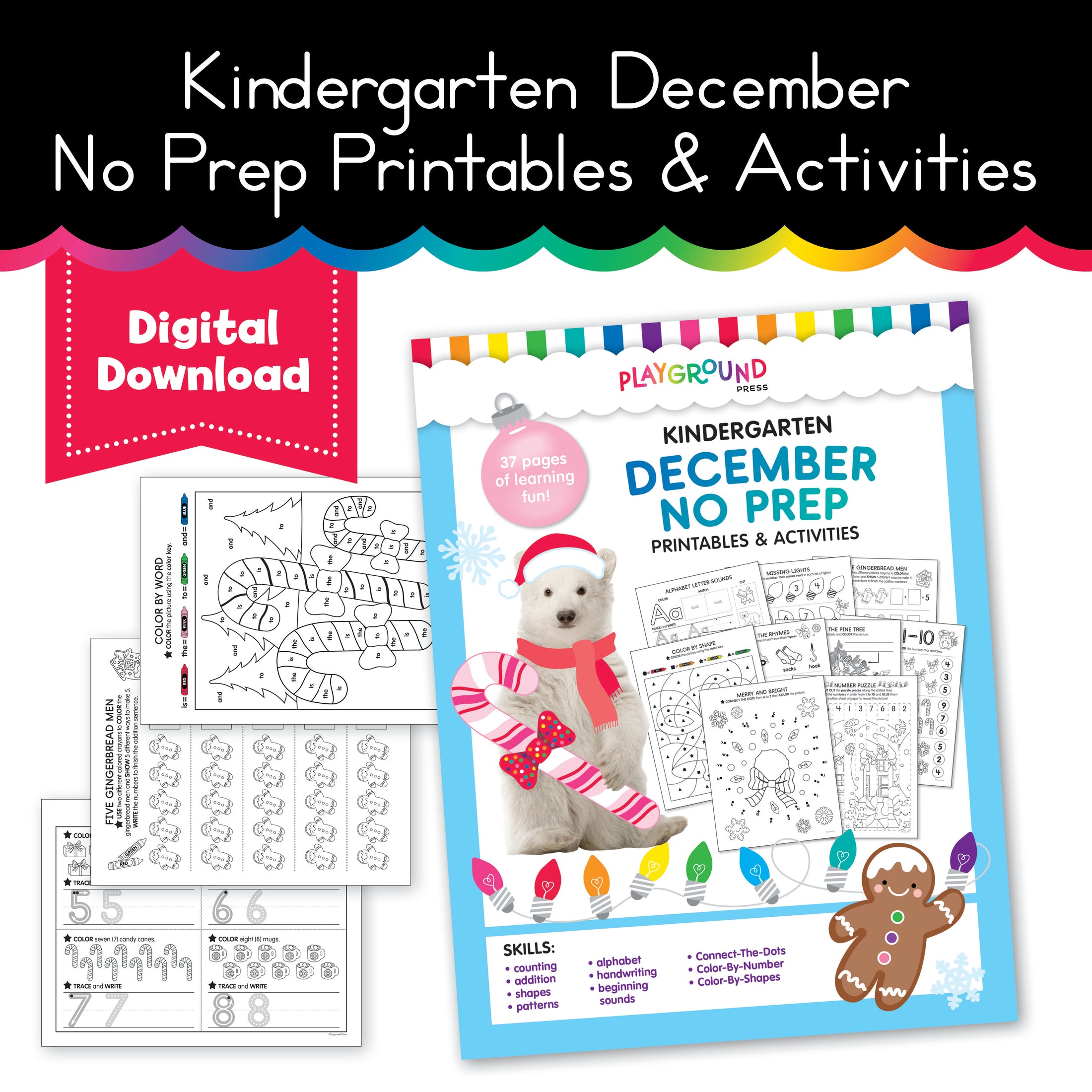 December Kindergarten Packet