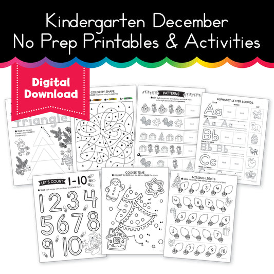 December Kindergarten Packet