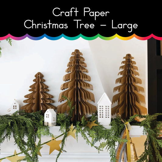 Craft Paper Christmas Tree - Large