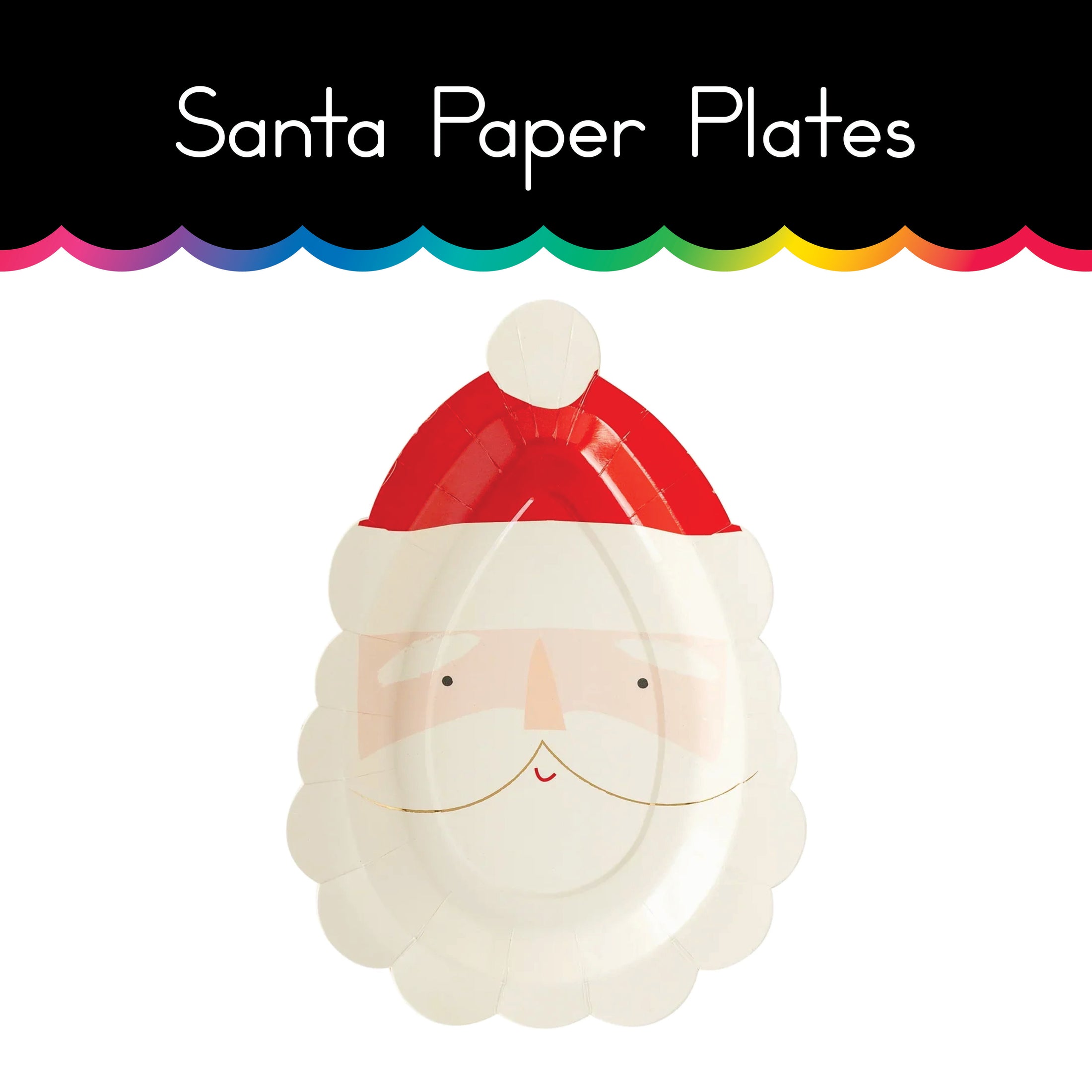 Santa Paper Plates