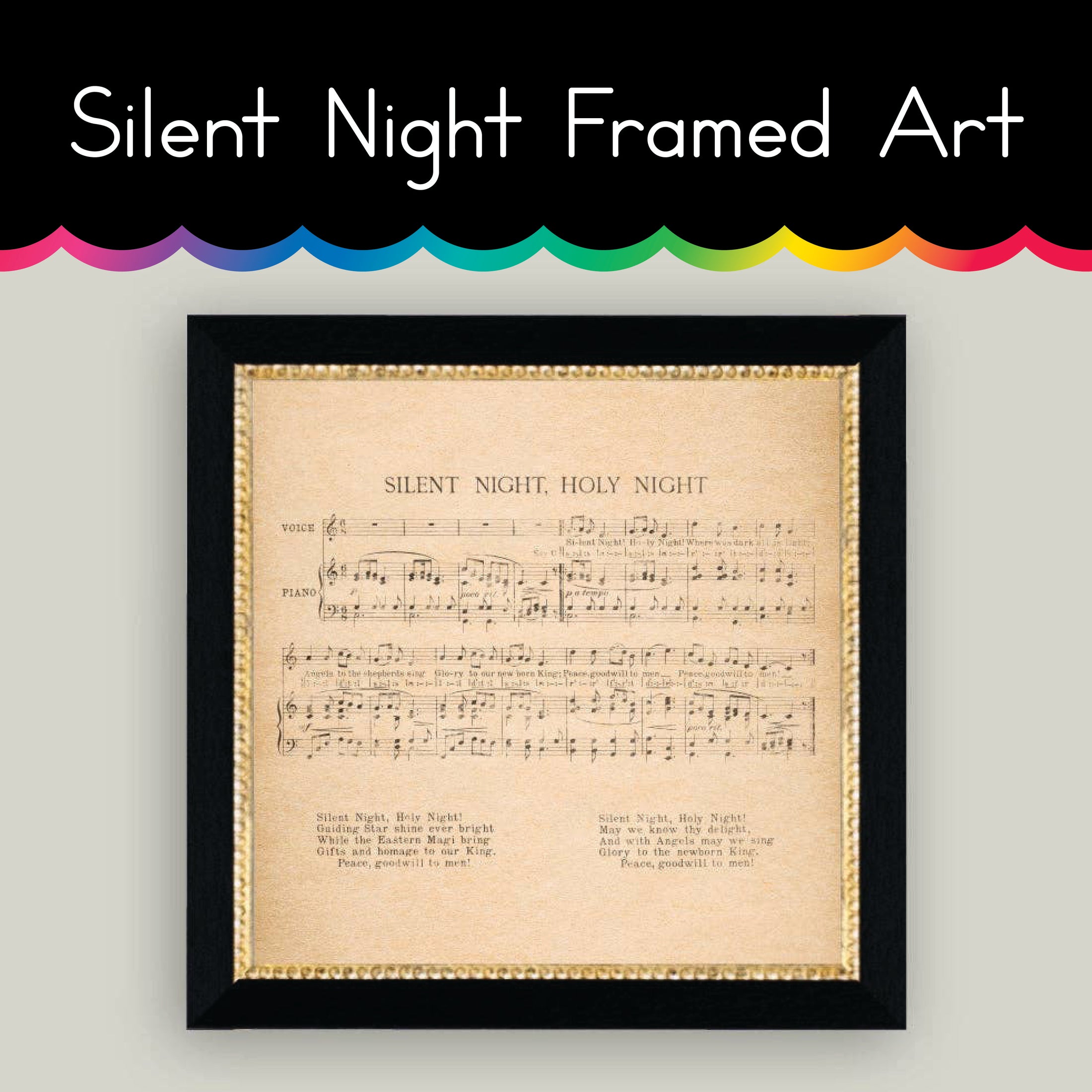 Silent night Framed Art