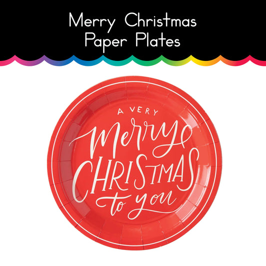 Merry Christmas Paper Plate