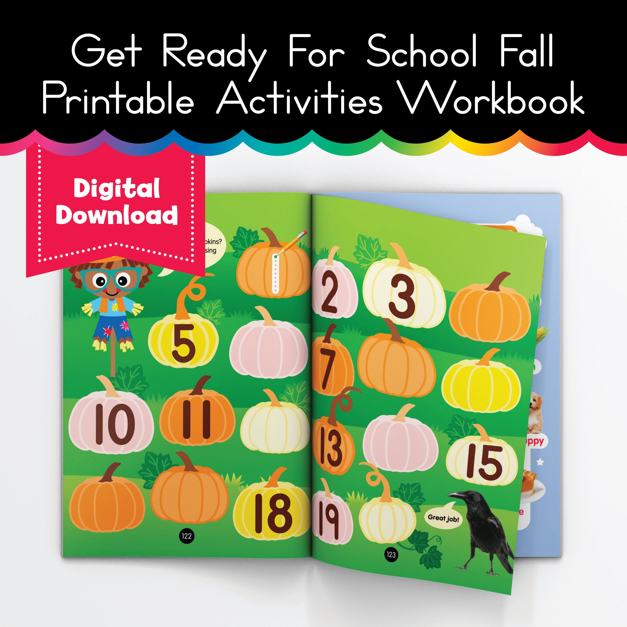 Fall Activities Printable Workbook 