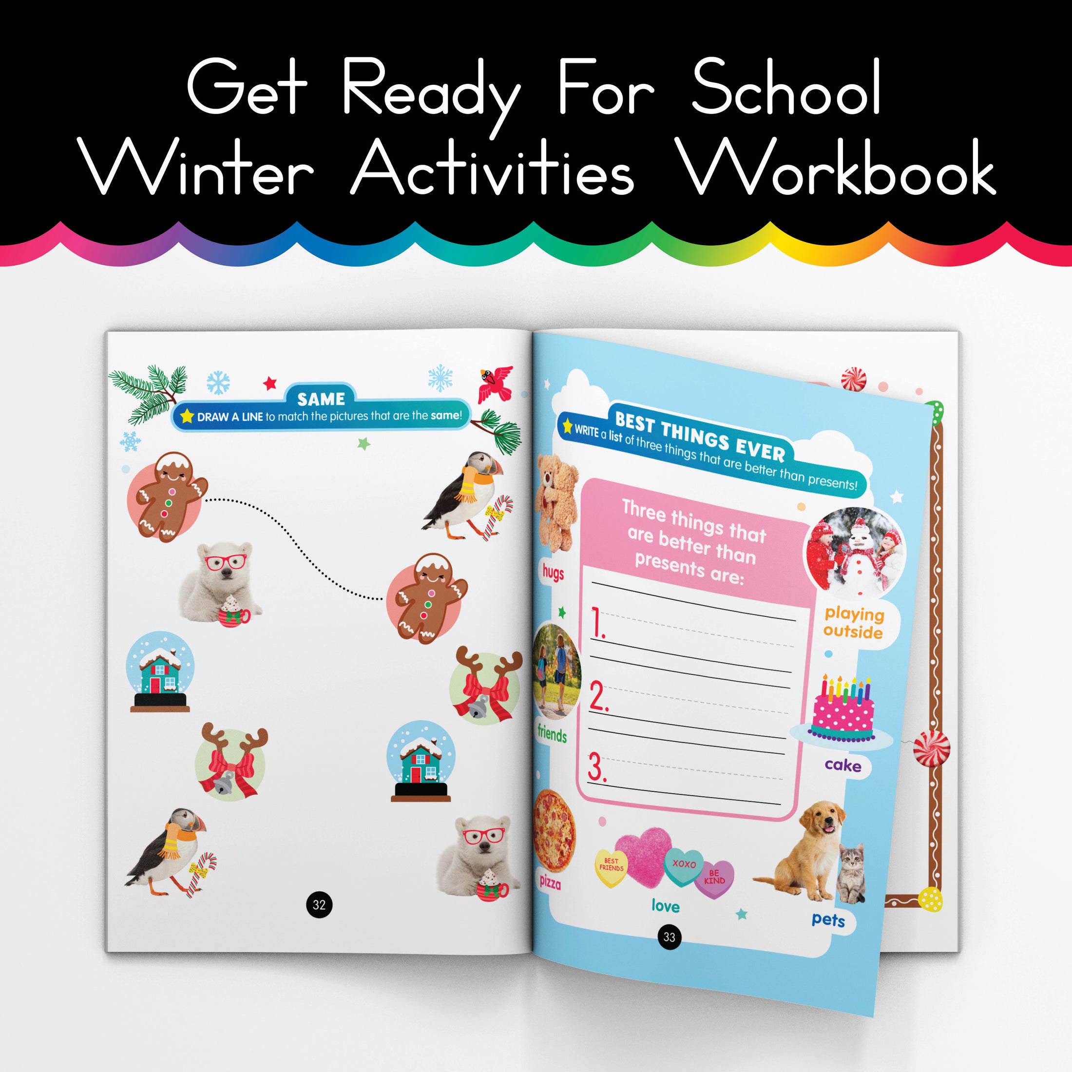 Get Ready for School Winter Activities Workbook