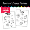 Load image into Gallery viewer, January Words Poster
