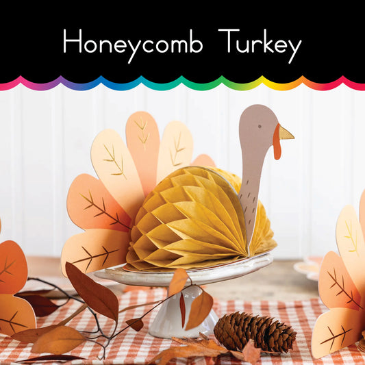 Honeycomb Turkeys | Home Decor