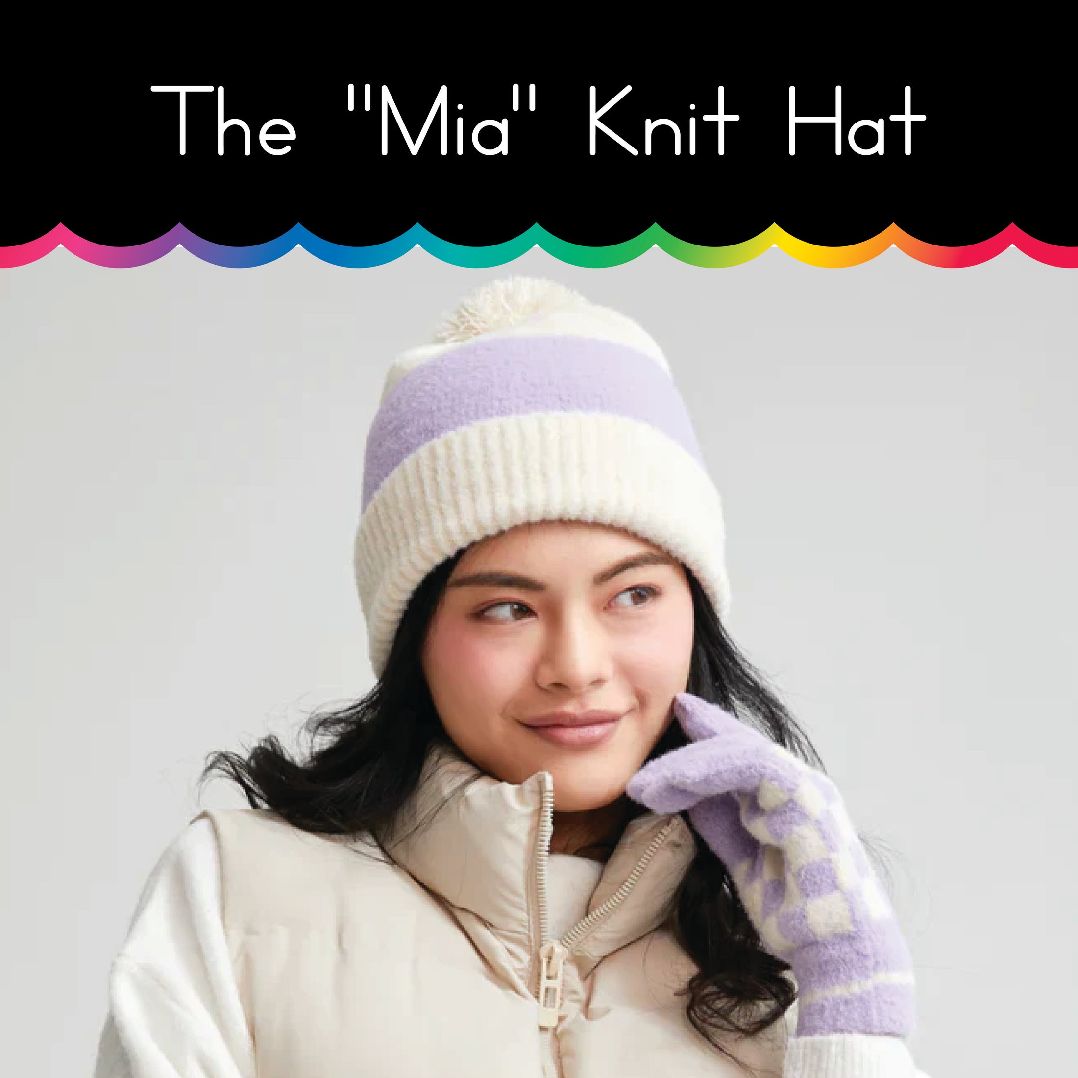 "The Mia" Hat, Lilac │ Winter Outerwear