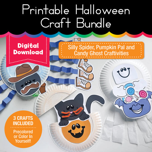 Printable 90s Halloween Crafts Bundle