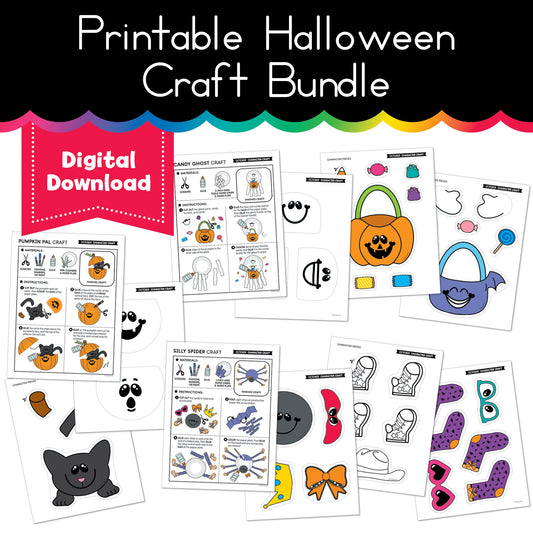 Printable 90s Halloween Crafts Bundle