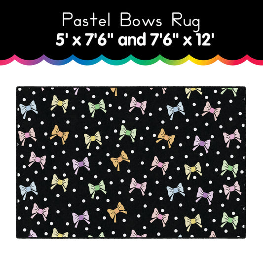 pastel bows rug