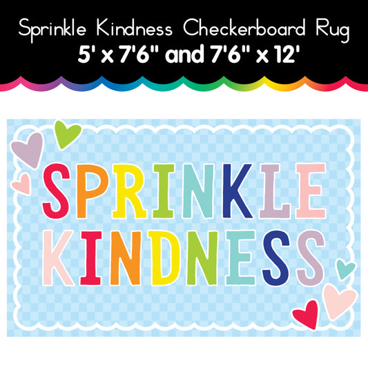 Sprinkle Kindness Checkerboard Rug