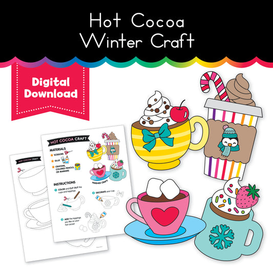 Hot Cocoa No Prep Winter Craft