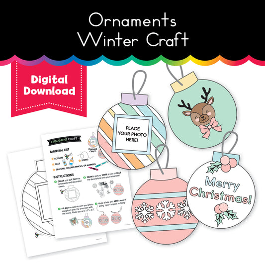 Ornaments No Prep Winter Craft