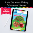 Load image into Gallery viewer, November Reader Let's Go Apple Picking 
