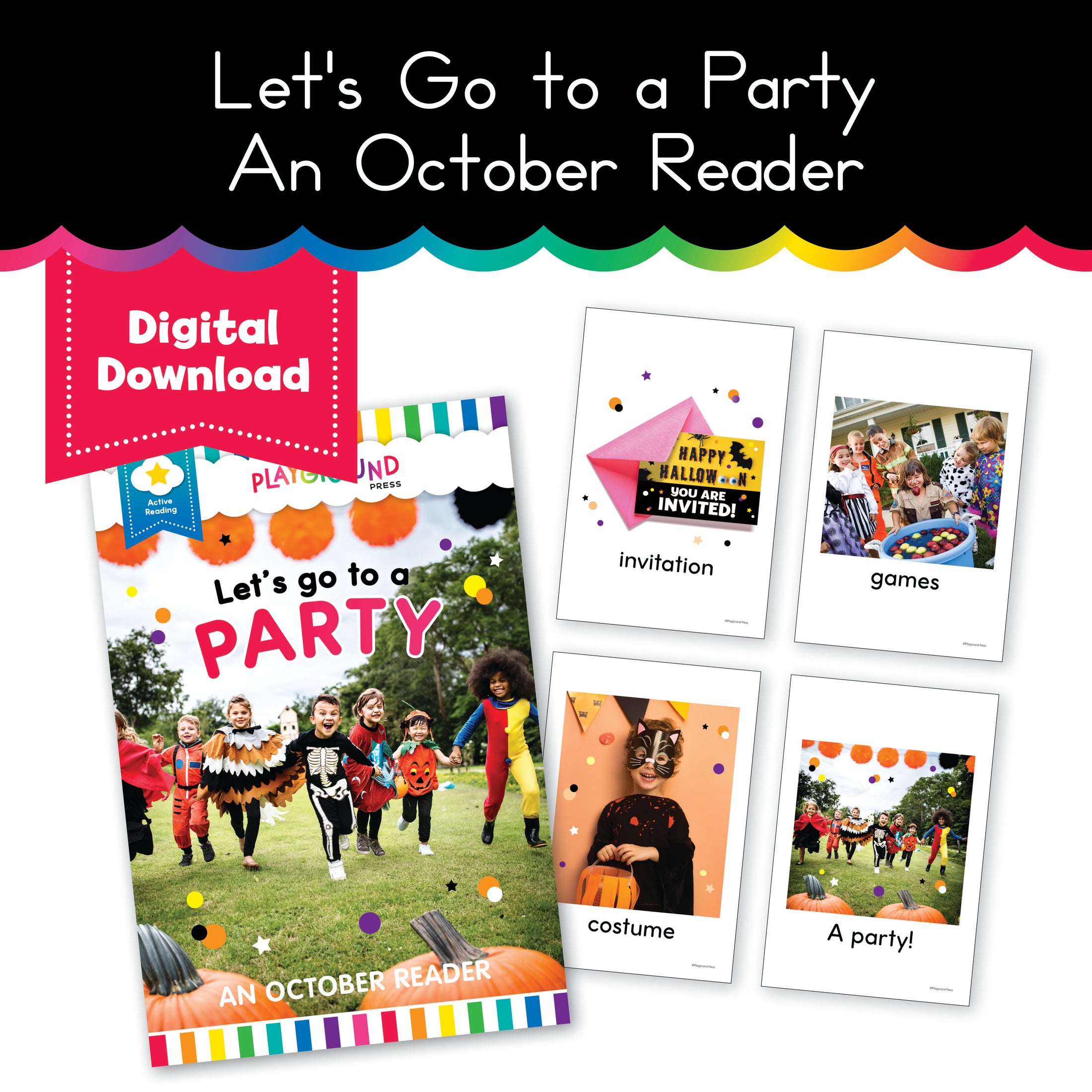 October Reader | Let's Go to a Party | Yellow Reader