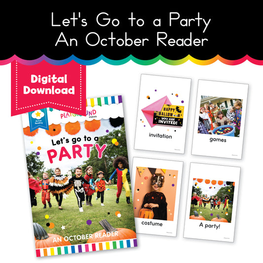 October Reader | Let's Go to a Party | Yellow Reader