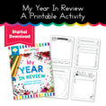 Load image into Gallery viewer, January Printable ActivitMy Year In Review
