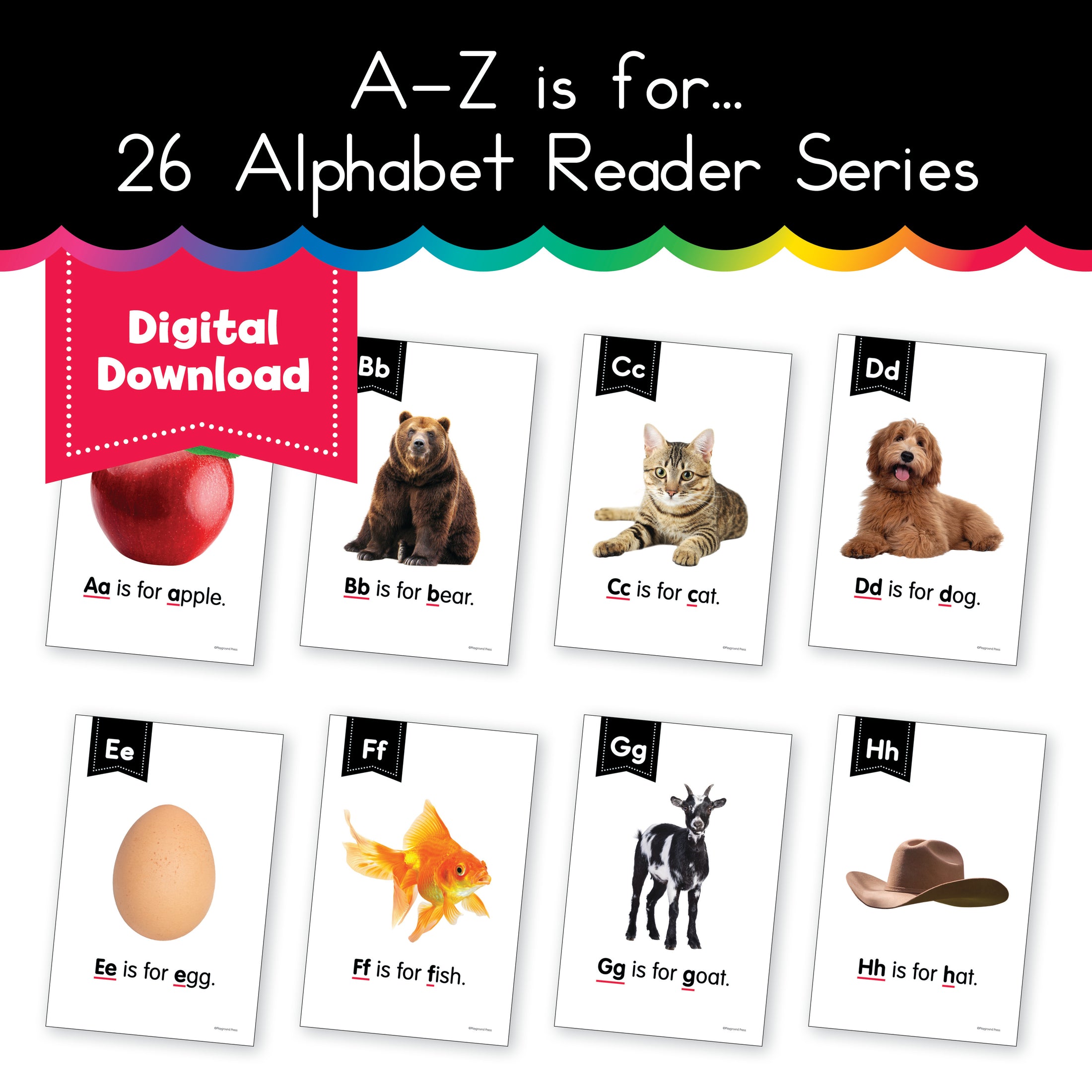 "A-Z is For..." 26 Alphabet Reader Series