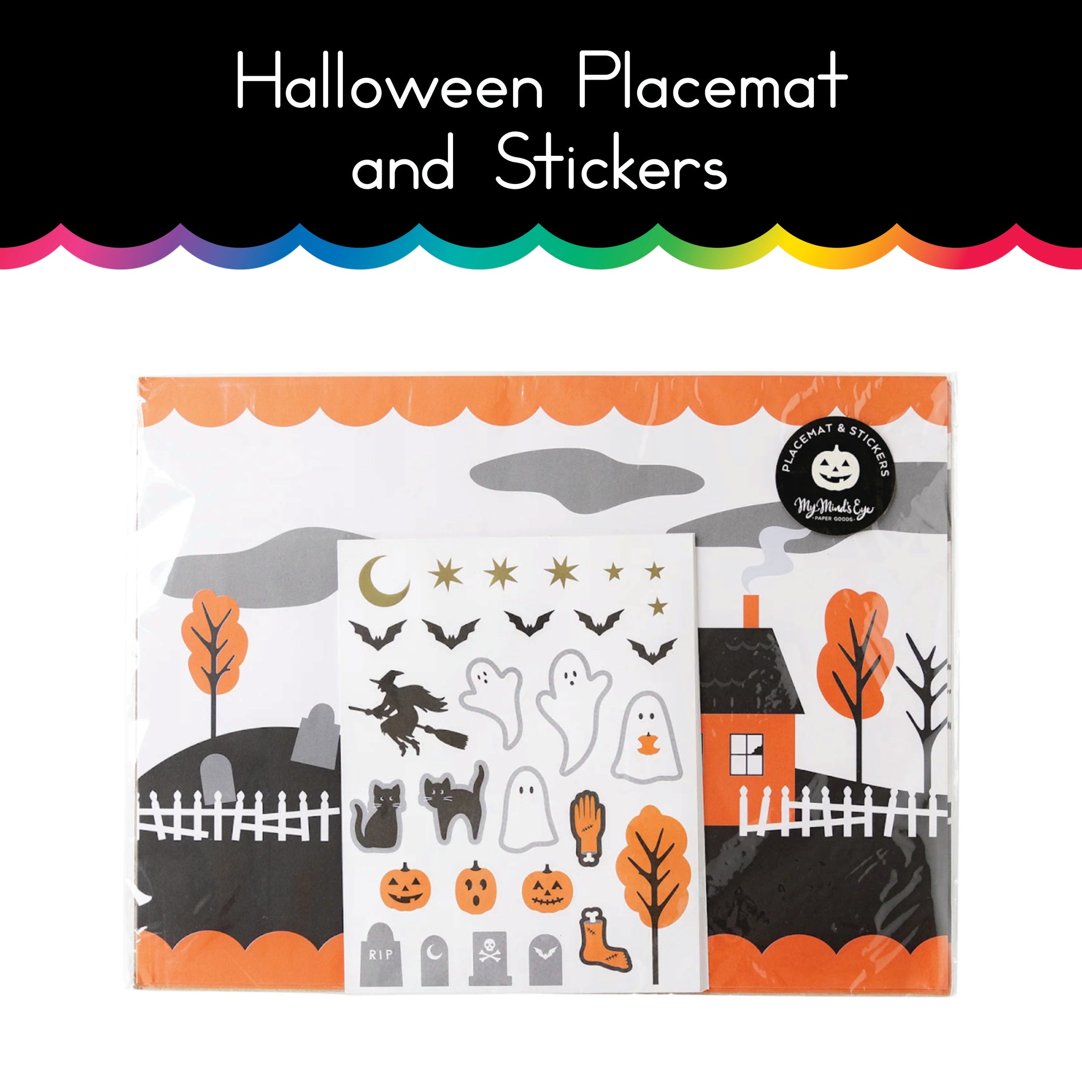 Halloween Placemat and Stickers | Paper Goods