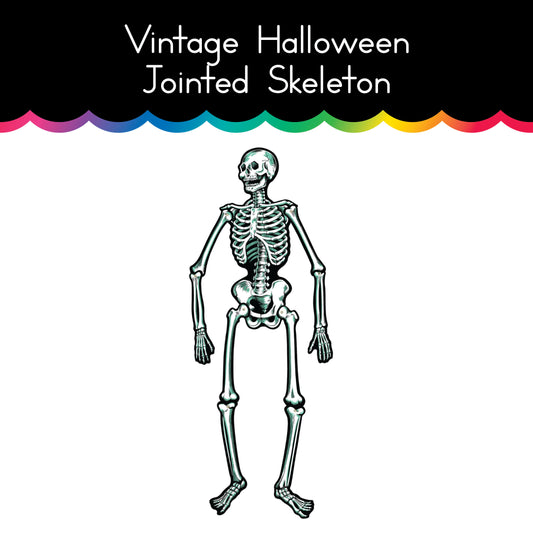 Jointed Cardstock Skeletons