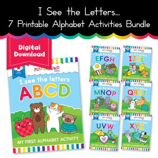 "I see the letters" 7 Workbook Bundle