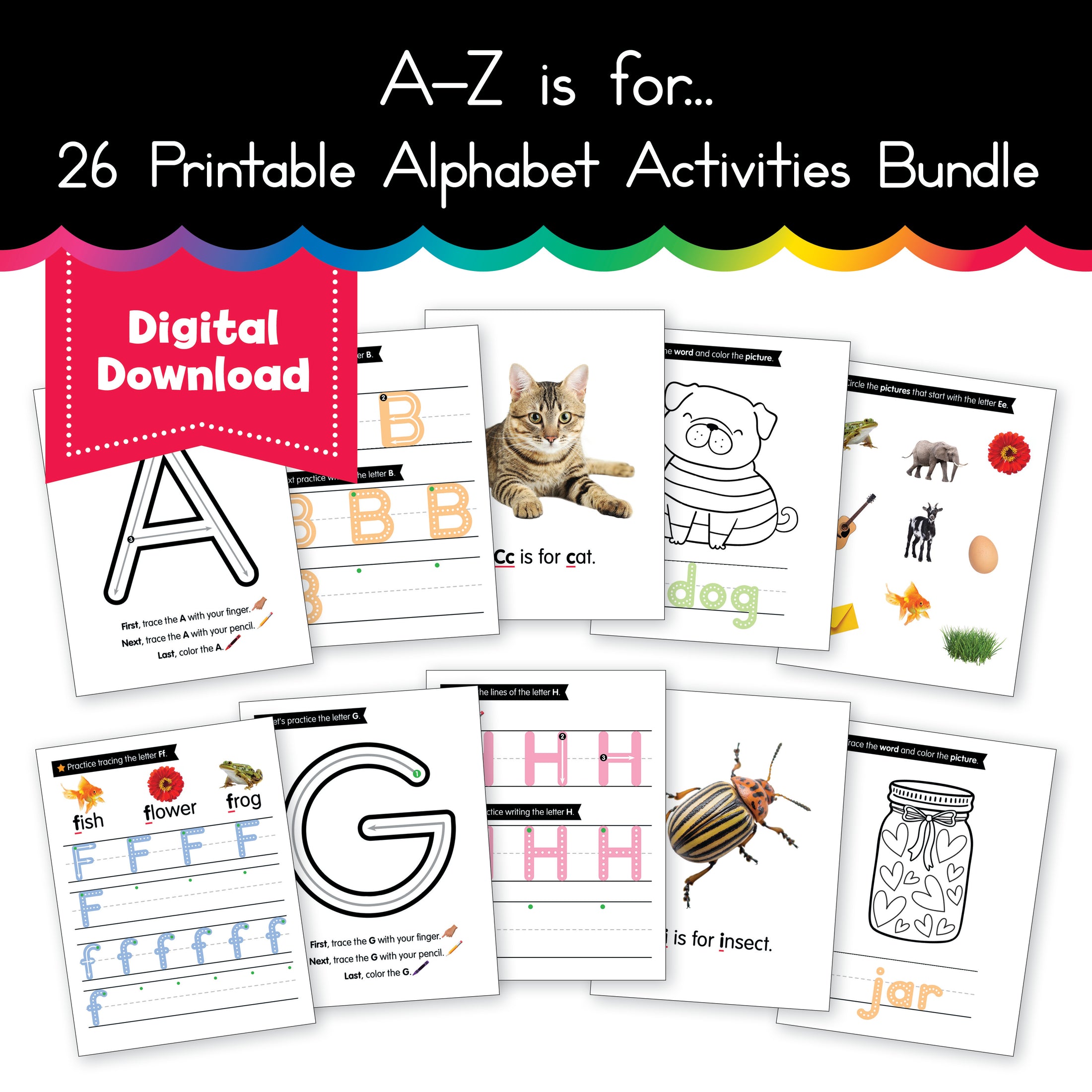 A-Z is For... 26 Workbook Bundle