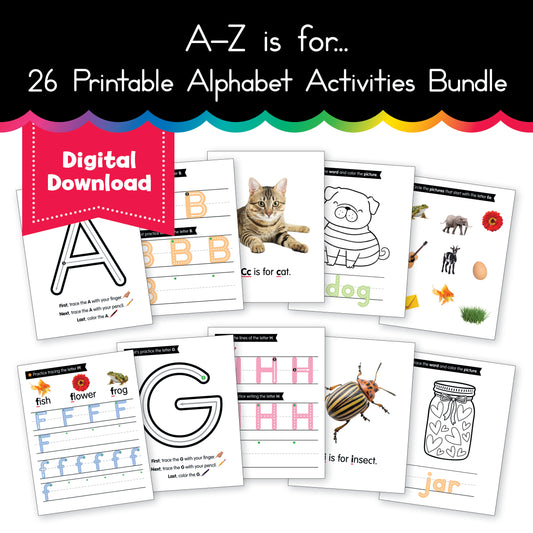 A-Z is For... 26 Workbook Bundle