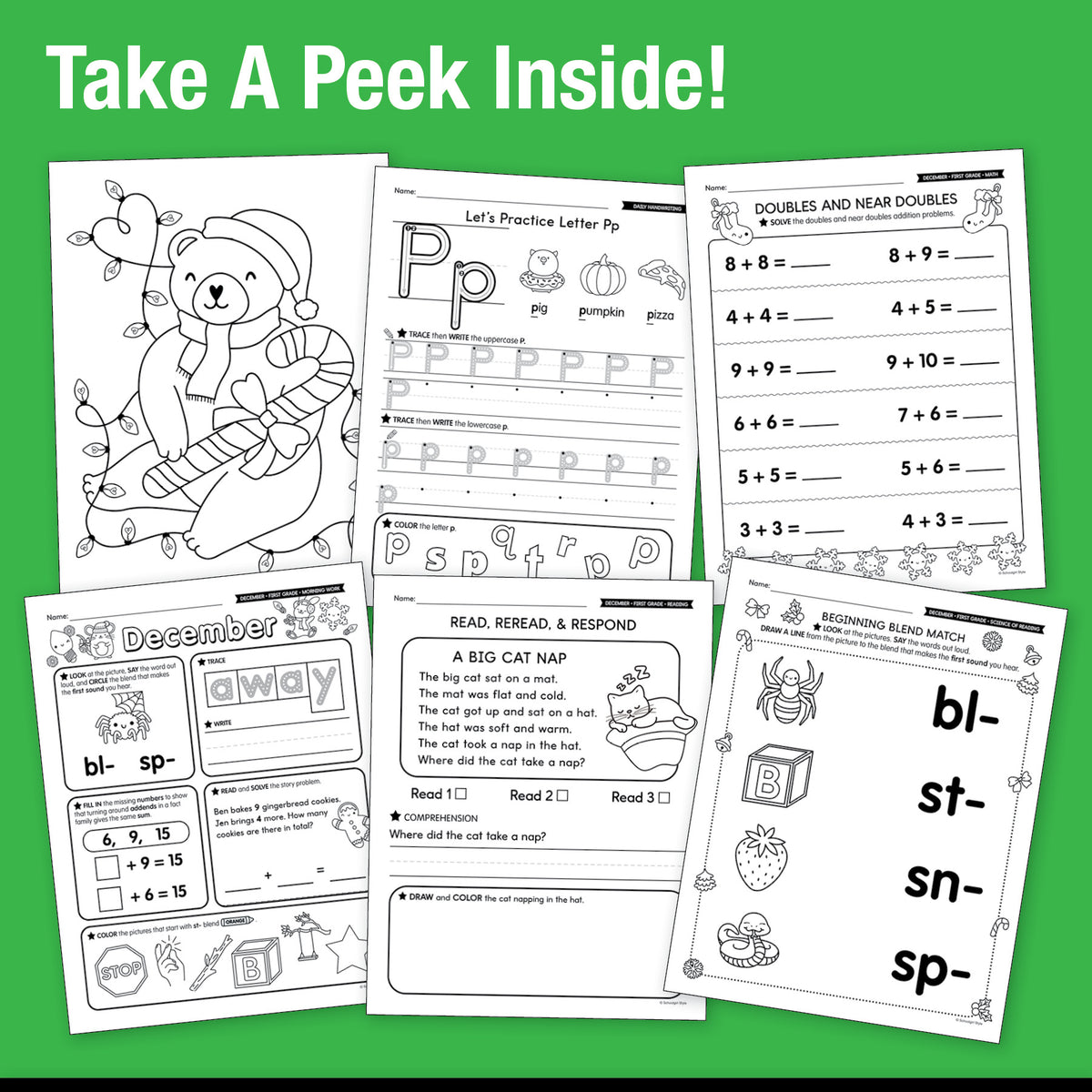 The Big Book of December Learning First Grade
