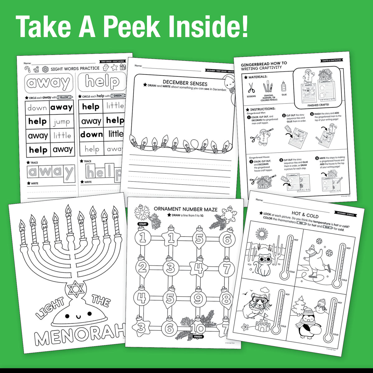 The Big Book of December Learning First Grade