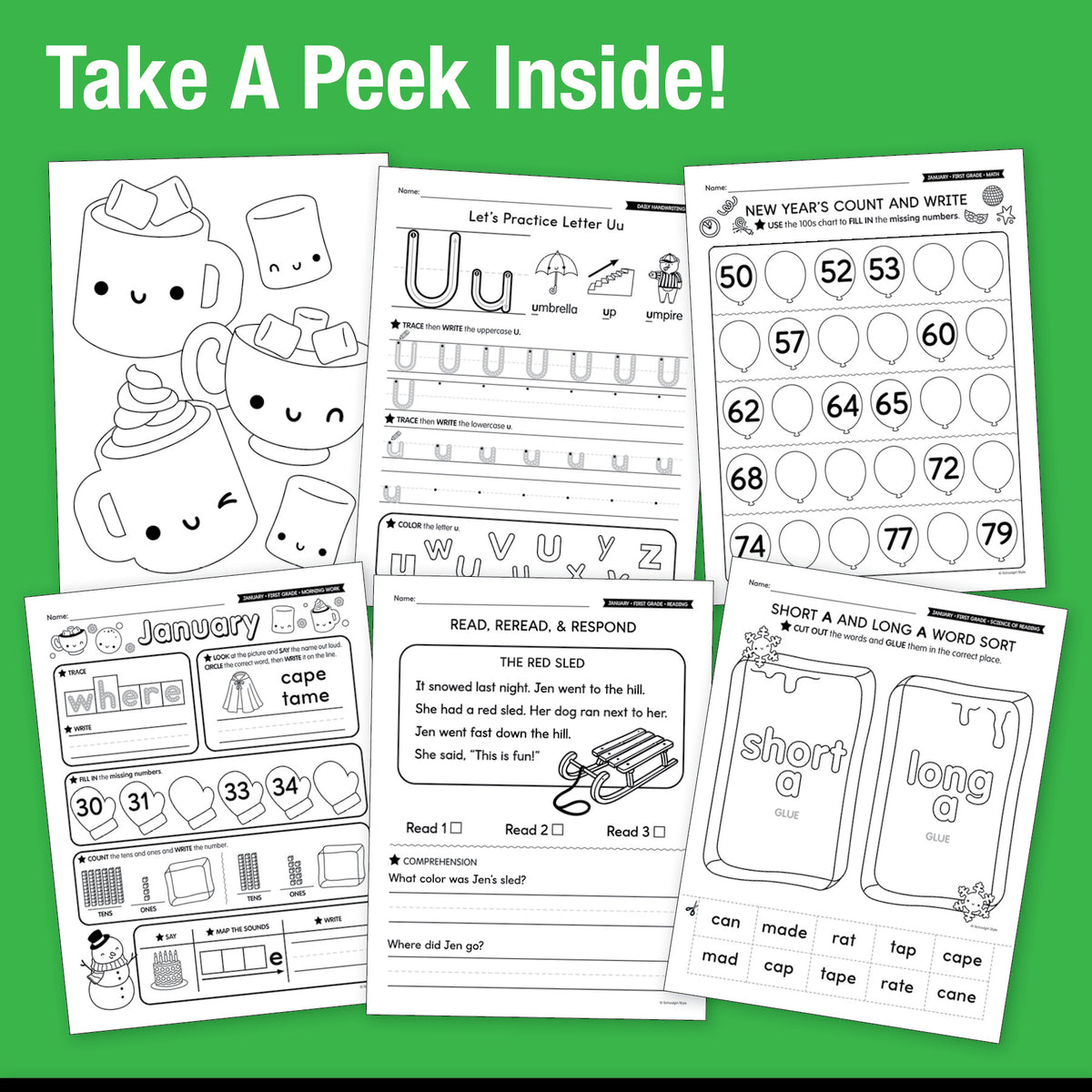 The Big Book of January Learning First Grade