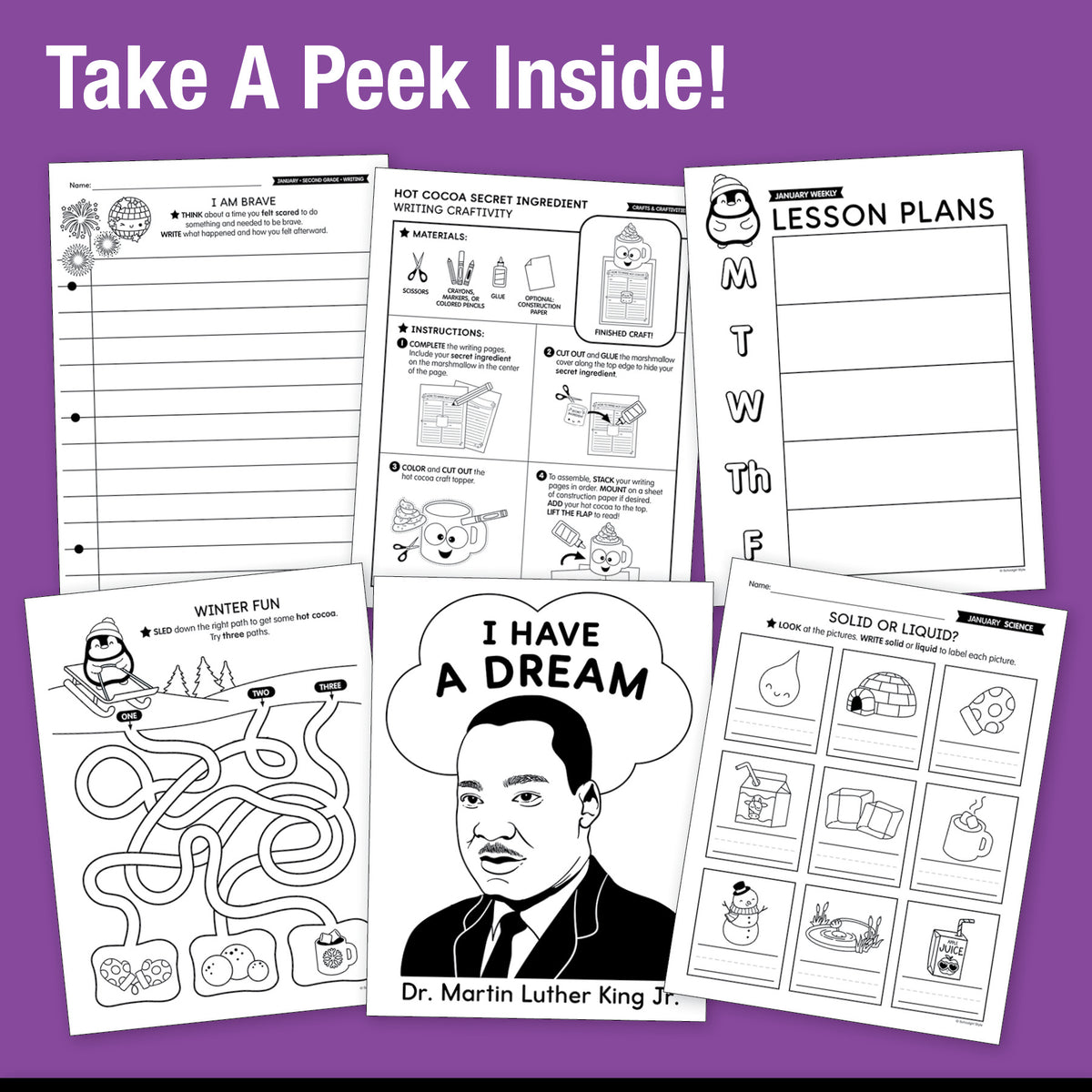 The Big Book of January Learning Second Grade