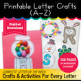 Load image into Gallery viewer, Printable Letter Crafts A-Z

