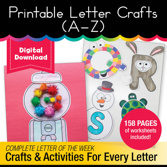 Printable Letter Crafts A-Z