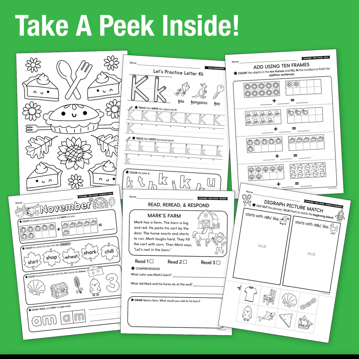 The Big Book of November Learning First Grade