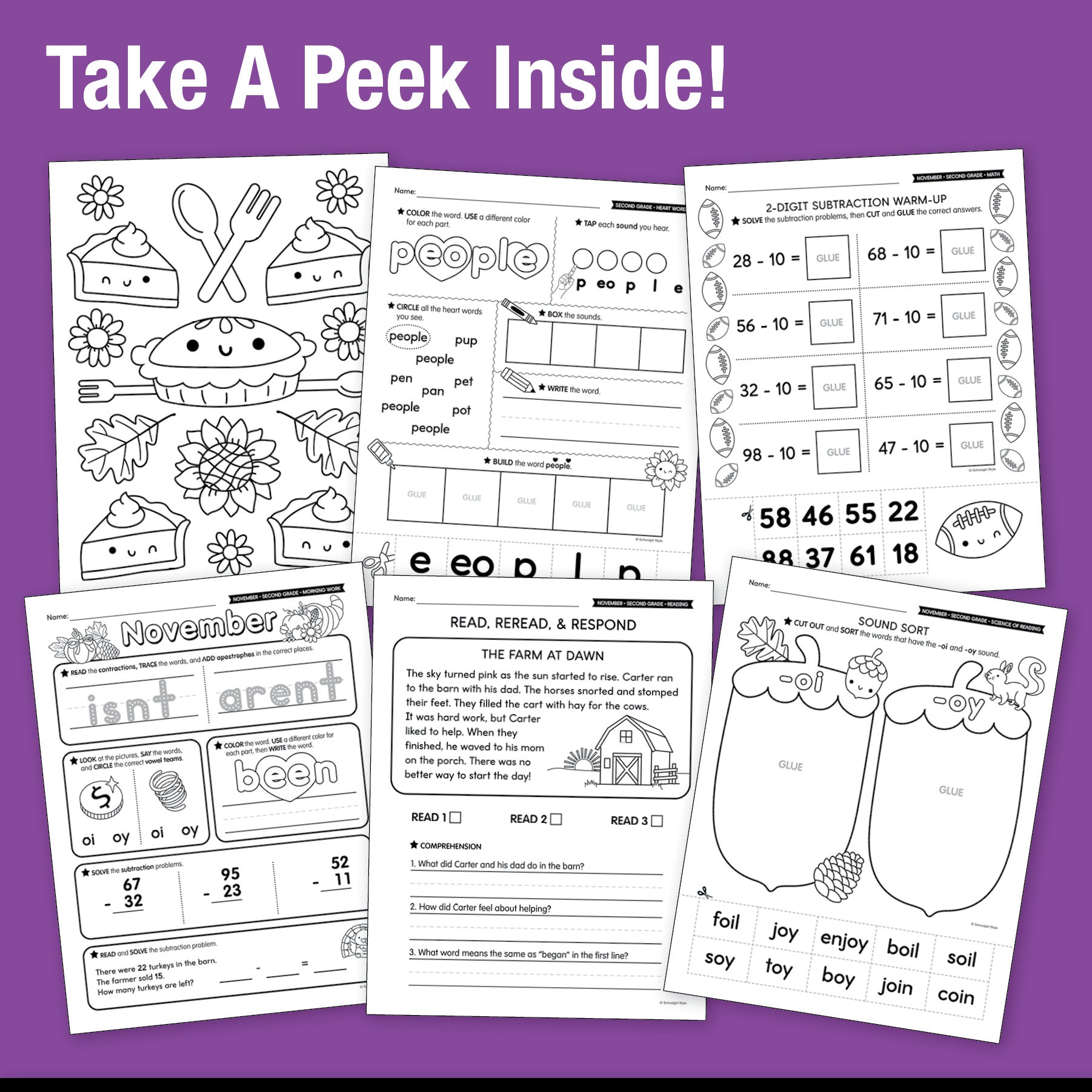 The Big Book of November Learning Second Grade
