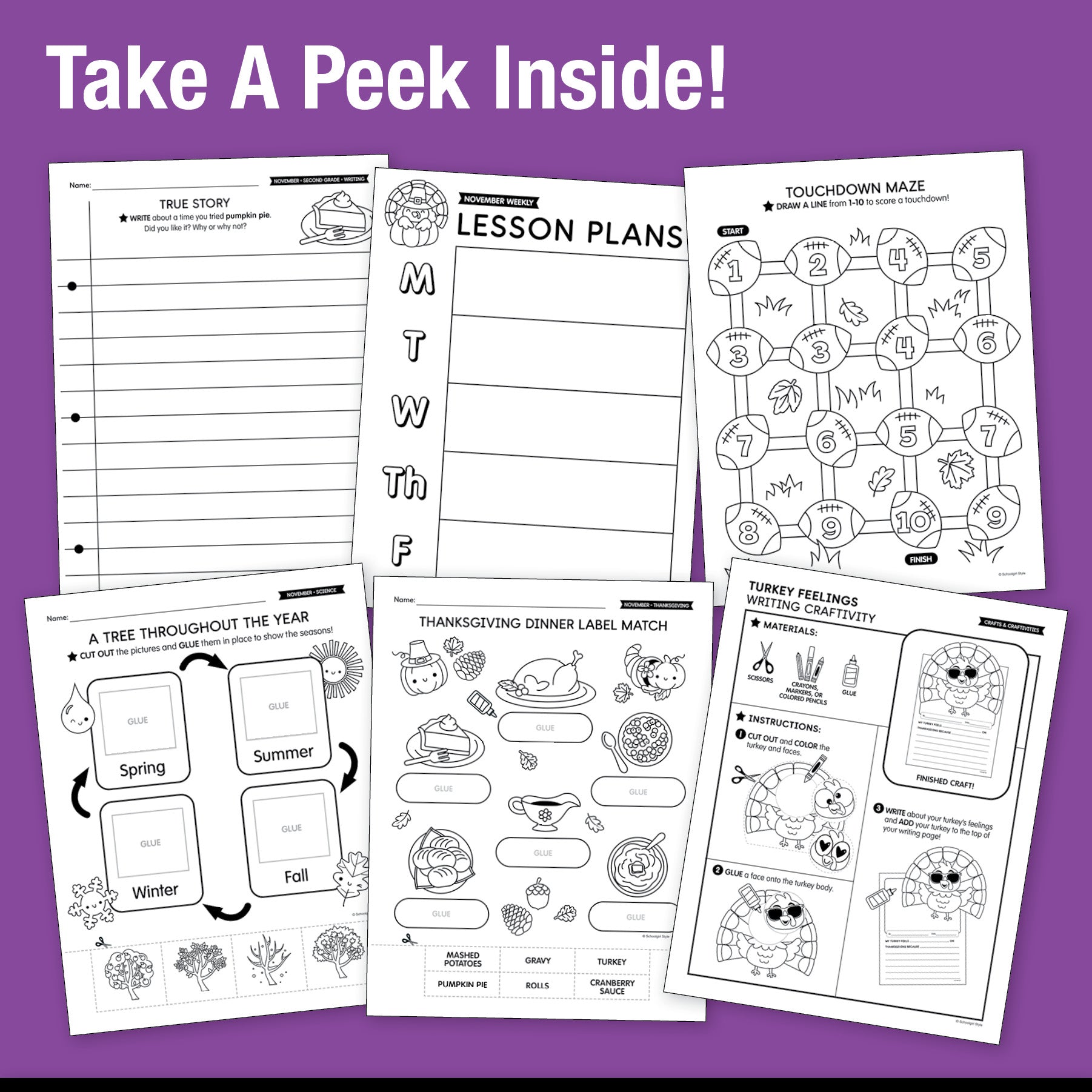 The Big Book of November Learning Second Grade