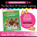 Load image into Gallery viewer, The Big Book of November Learning Kindergarten

