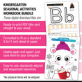 Load image into Gallery viewer, Printable Kindergarten Seasonal Activities Workbook Bundle
