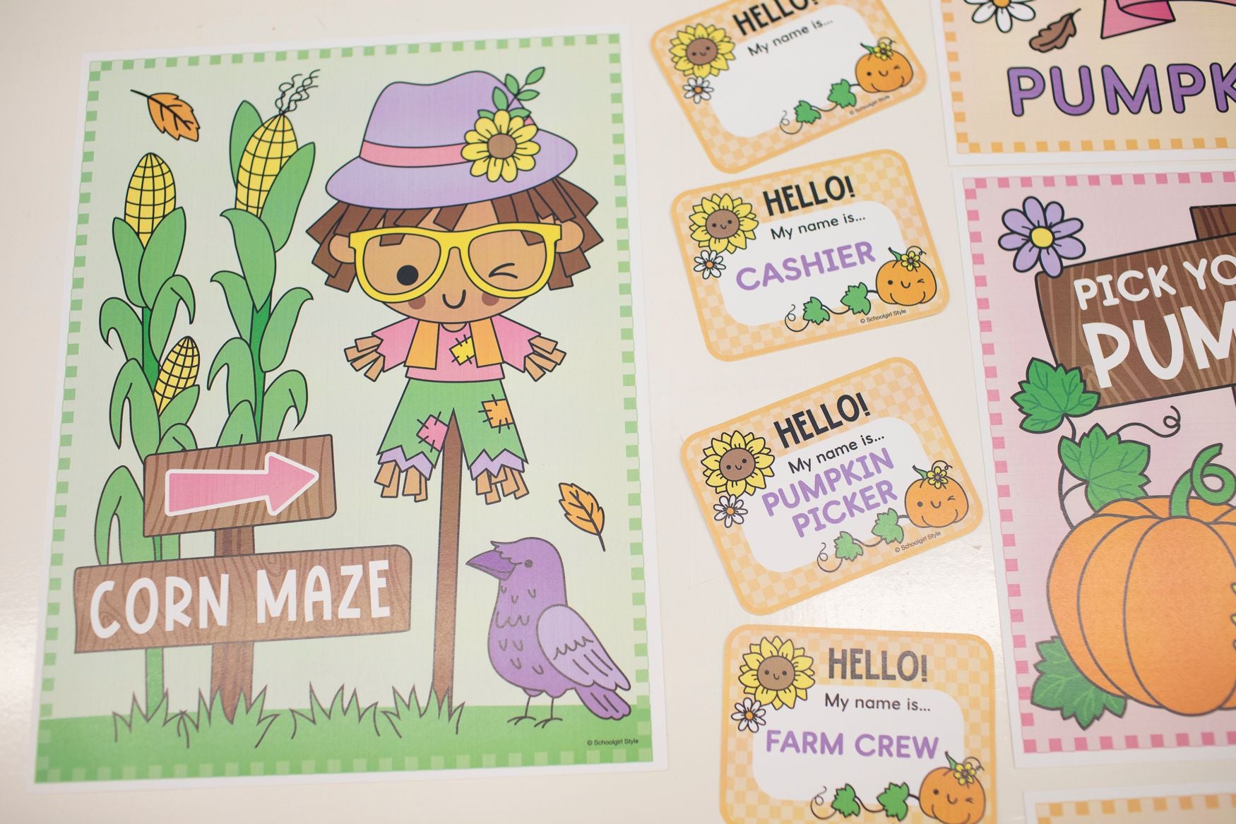 Printable October Dramatic Play Pumpkin Patch