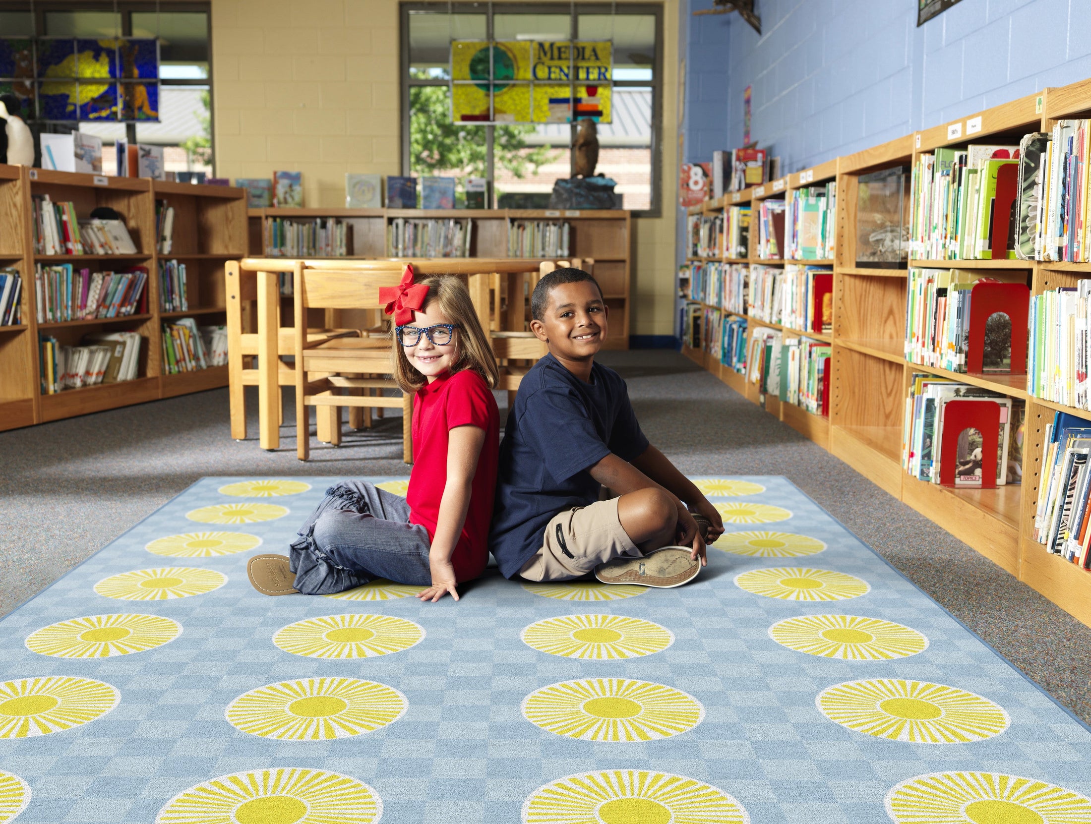 Sunshine Sit Spots Classroom Rug by Schoolgirl Style