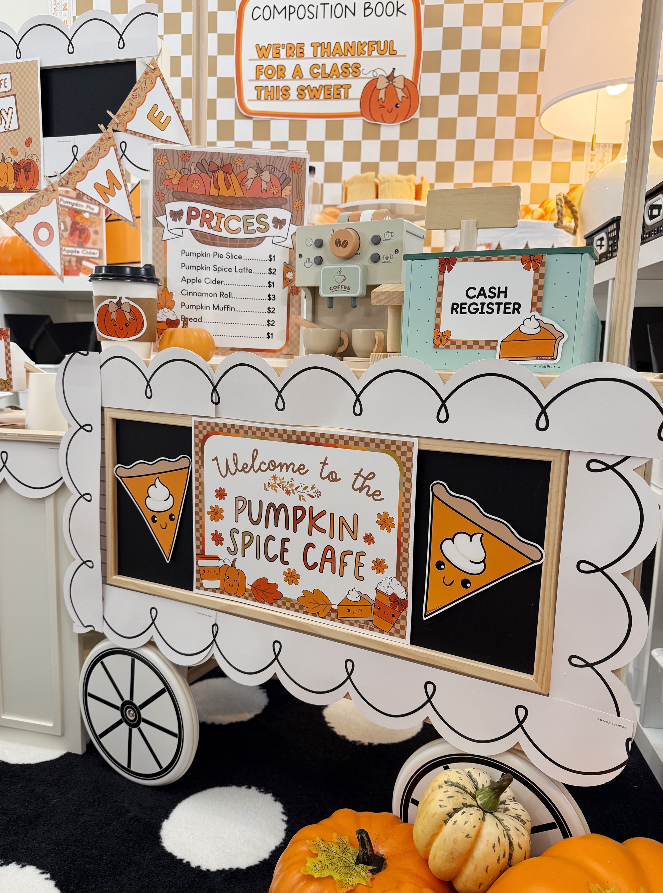 Printable November Dramatic Play Pumpkin Spice Cafe