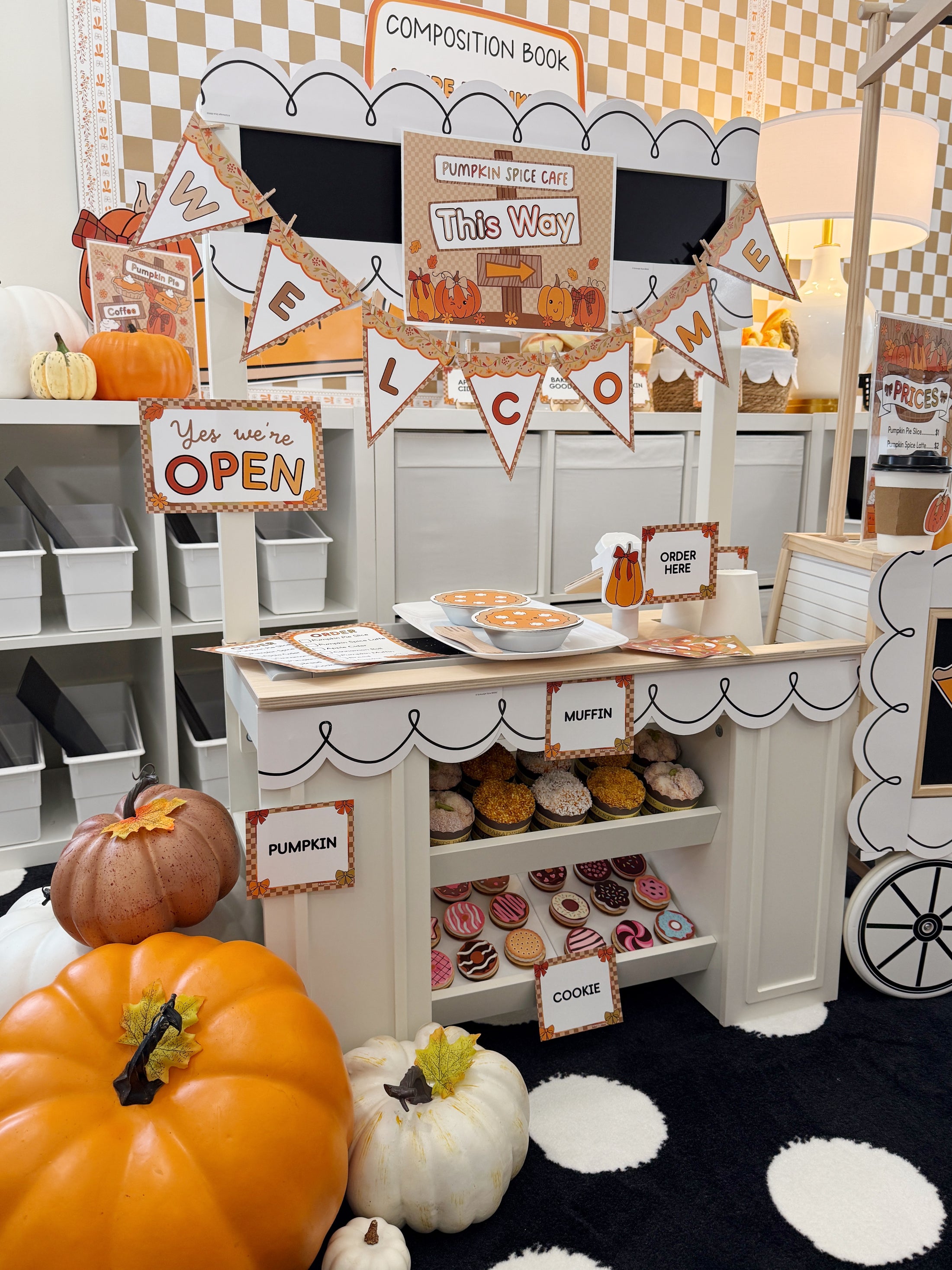 Printable November Dramatic Play Pumpkin Spice Cafe