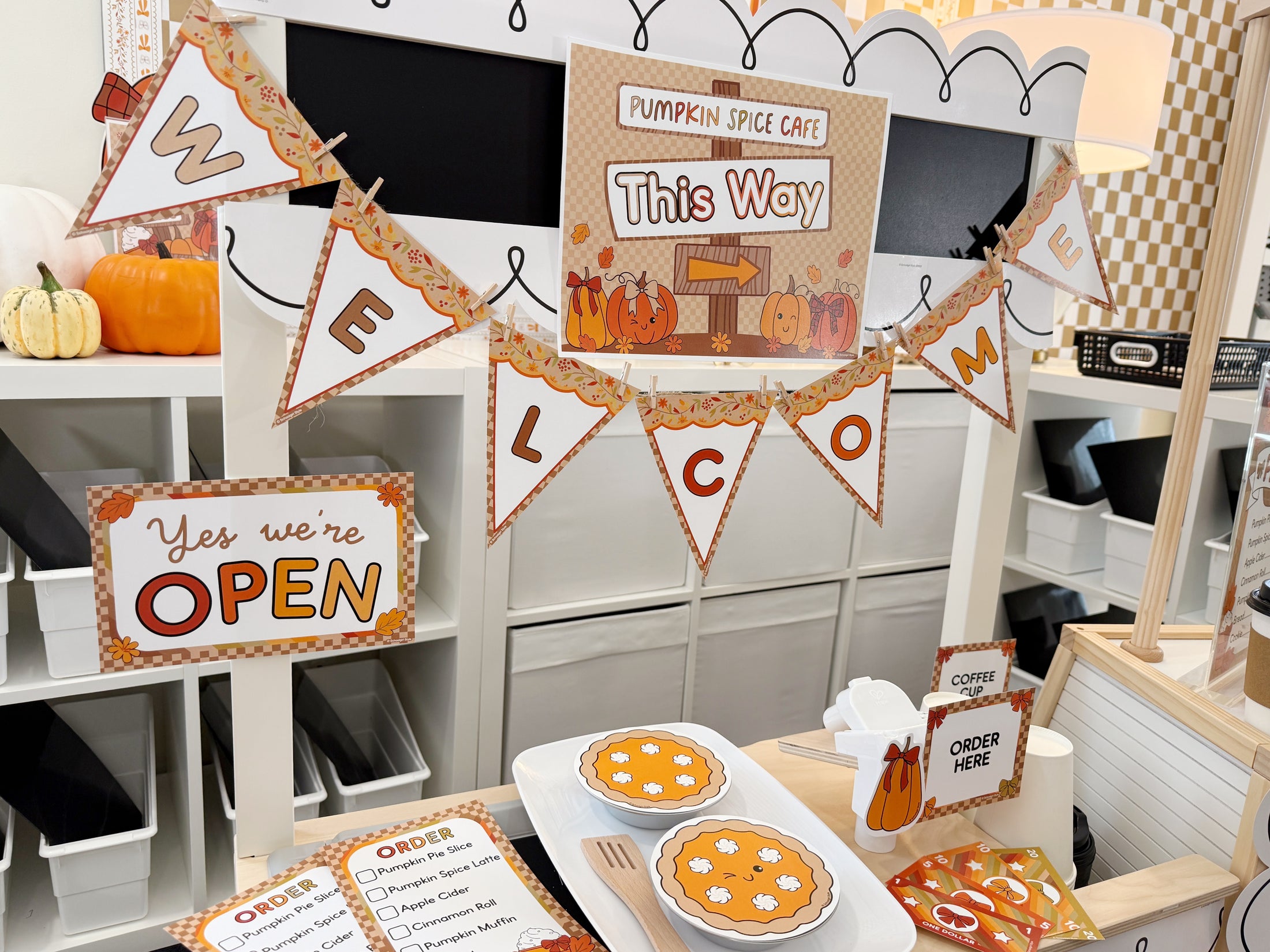 Printable November Dramatic Play Pumpkin Spice Cafe