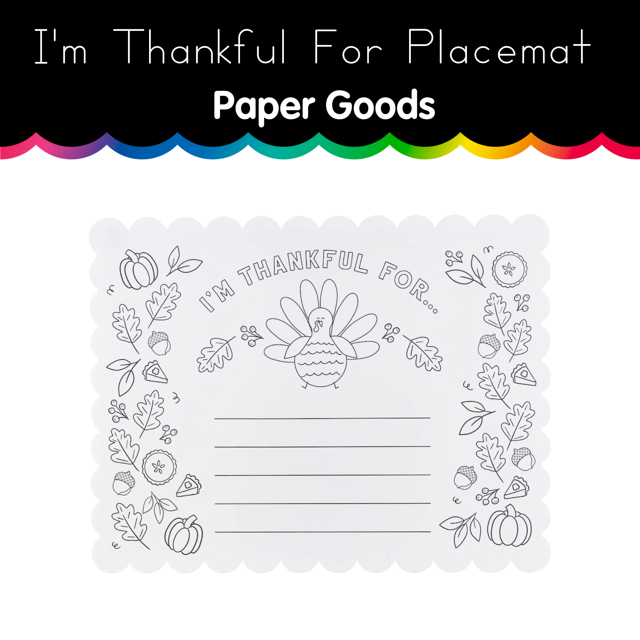 Im thankful for placemat